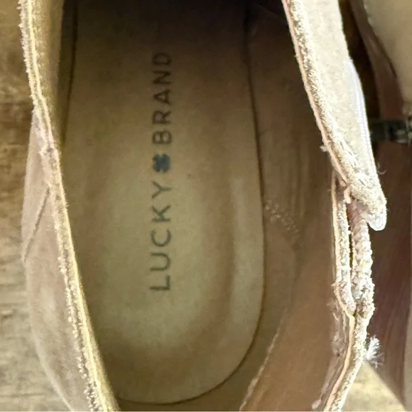 Lucky Brand Tan Wedged Booties - Picture 5 of 7